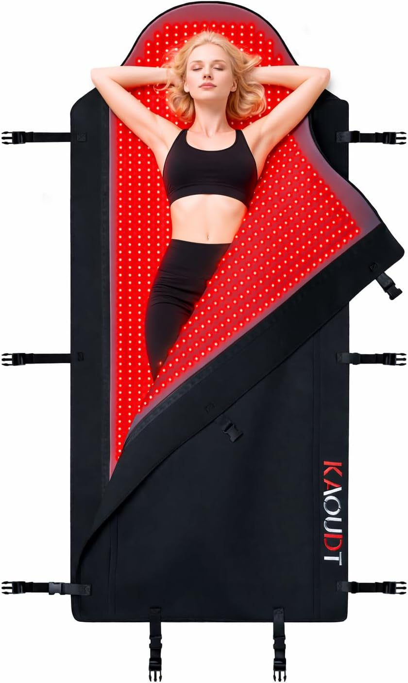 72"X33.3" Medical-Grade TPU Red Light Therapy Mat for Full Body Pain Relief, FSA&HSA Eligible Infrared Light Therapy Blanket for Home Use